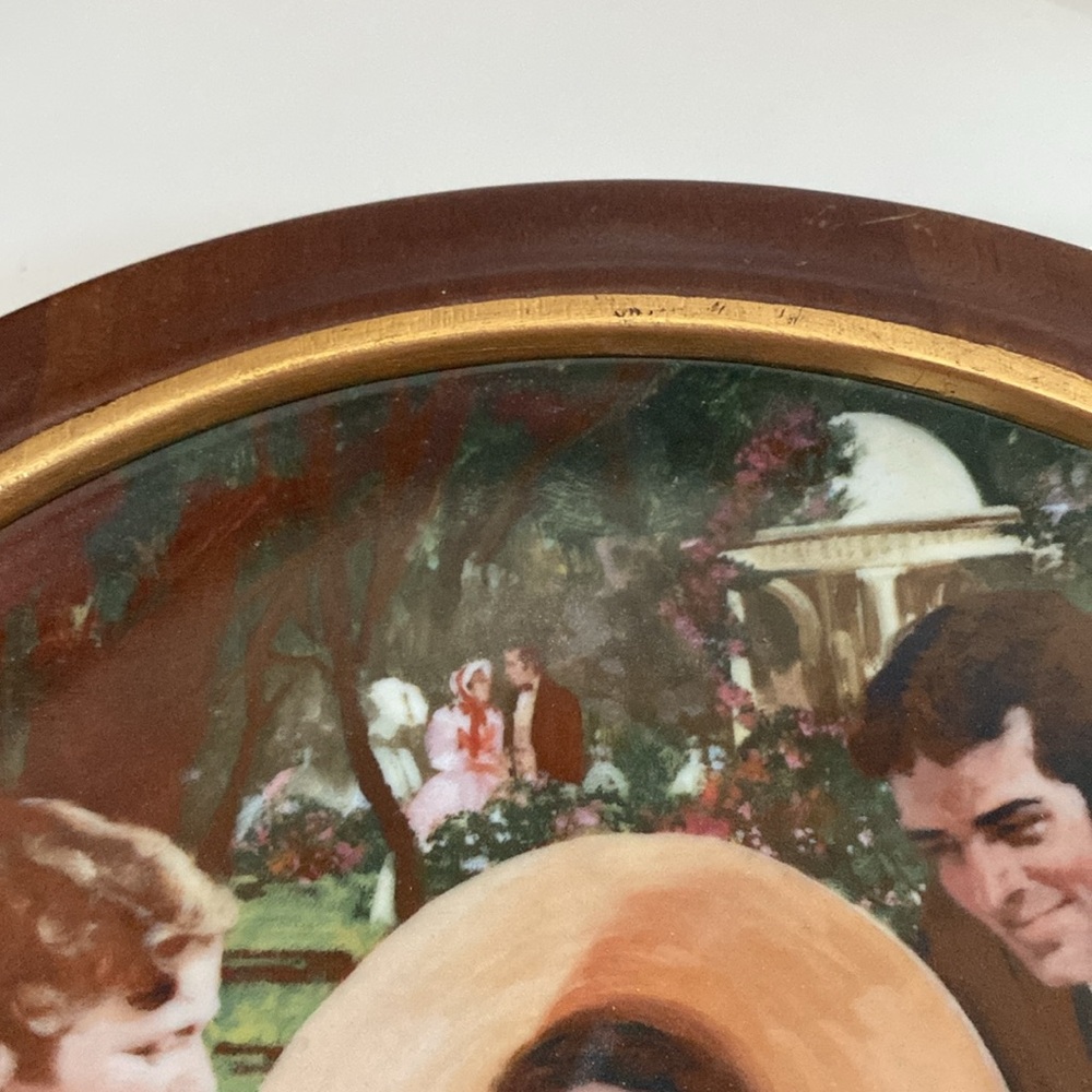 Scarlet And Her Suitors - Howard Rogers Collectible Plate Gone With The … - Picture 5 of 13